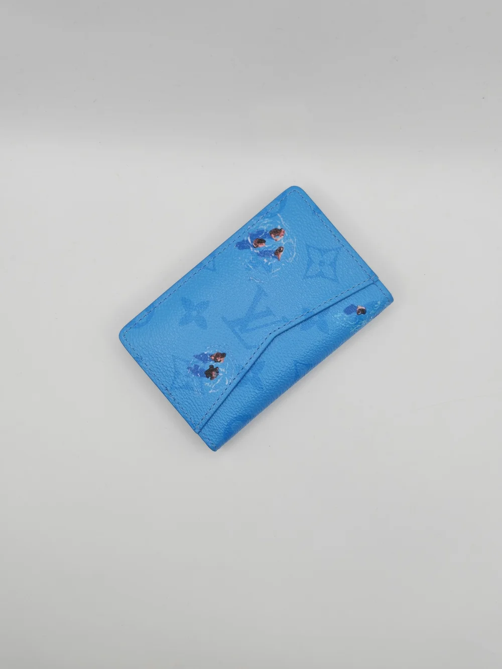 Louis Vuitton Blue Laggon Monogram Pocket Organizer Wallet
